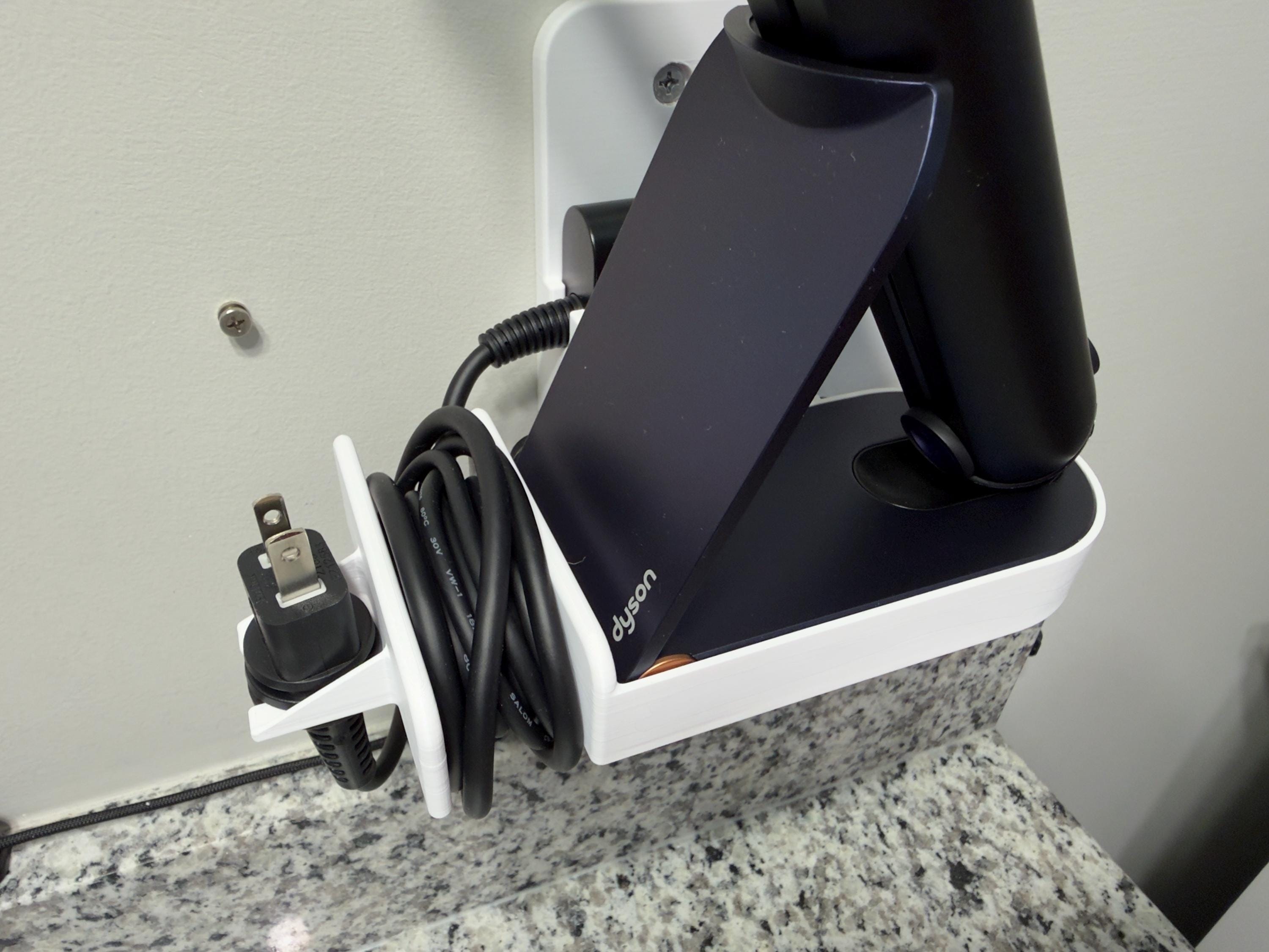 Wall Mount with Built-In Cable Management for Dyson Corrale Hair Straightener