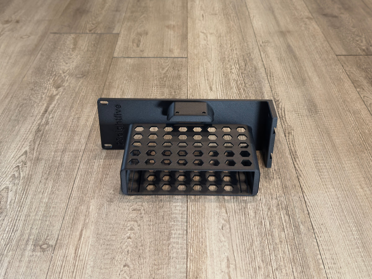 GL.iNET Comet X and JetKVM 2U Rack Mount Carbon Fiber Half Modular