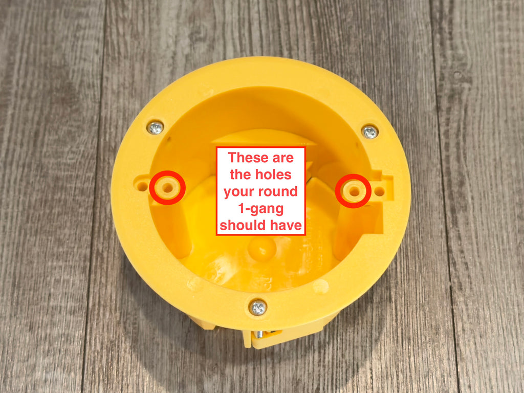 Ubiquiti G6 Turret 1 Inch Round 1 Gang or Wall Mount