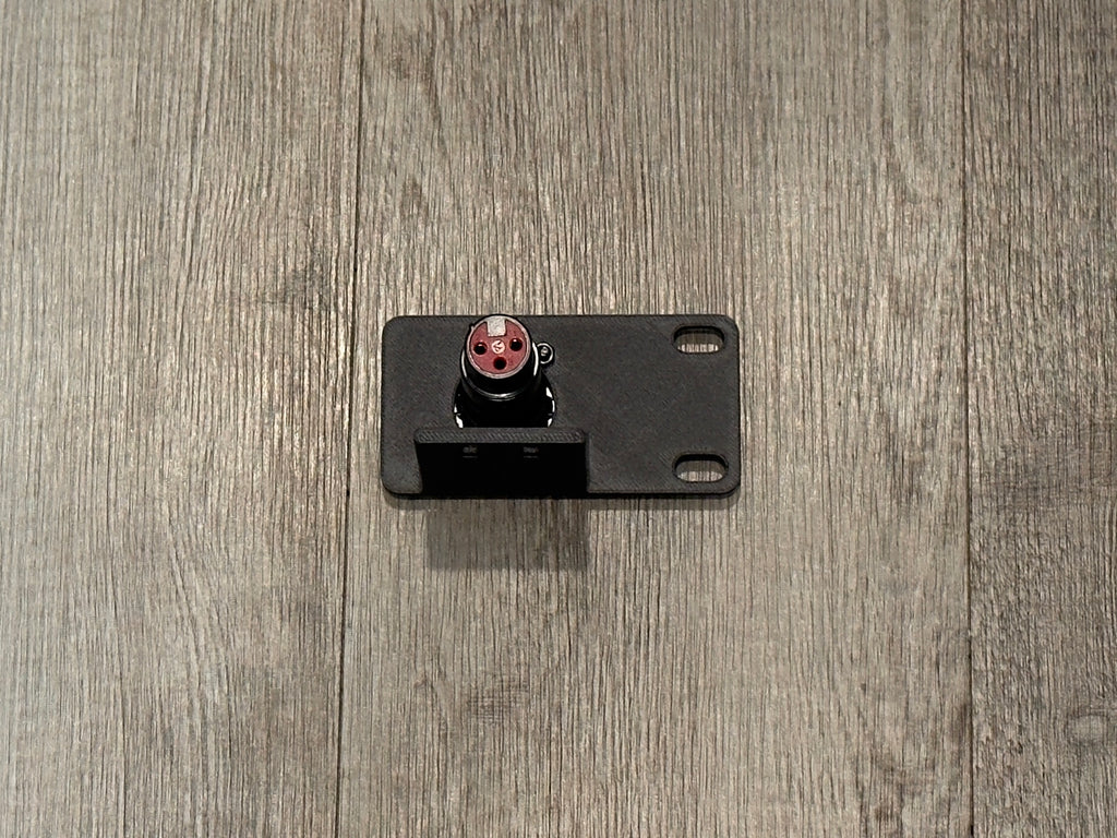 D-Type 1U Rack Mount 1 D-Series Connector with Cable Support