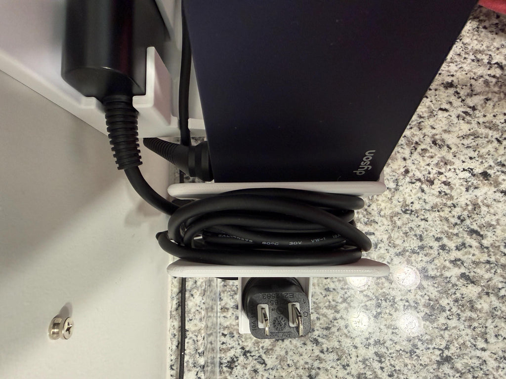 Wall Mount with Built-In Cable Management for Dyson Corrale Hair Straightener