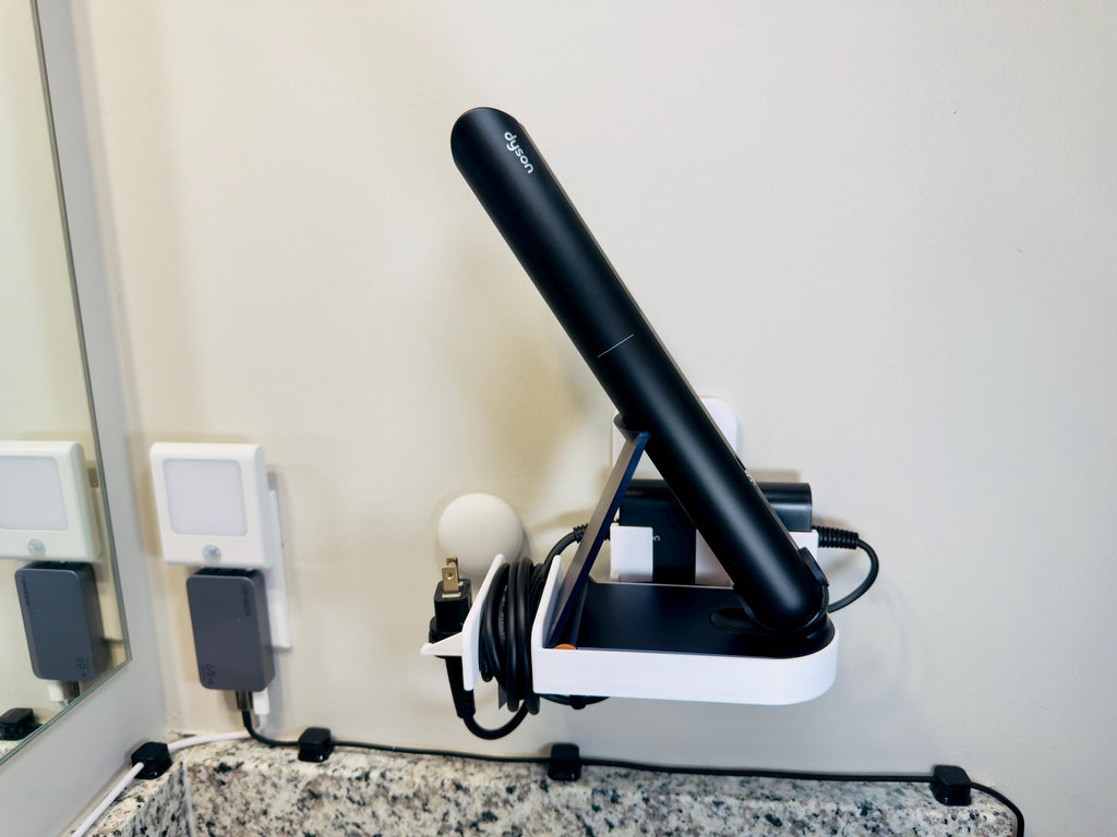 Wall Mount with Built-In Cable Management for Dyson Corrale Hair Straightener