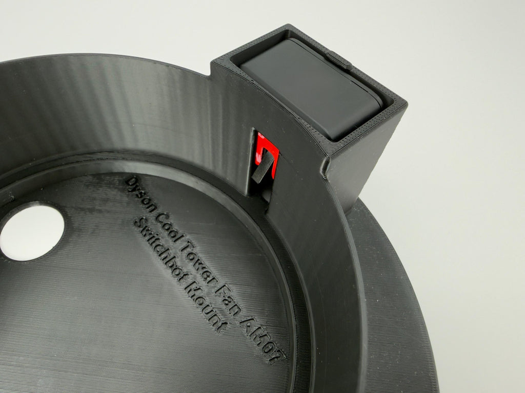 Dyson AM07 Fan SwitchBot Mount – 3D Printed Smart Home Automation Bracket