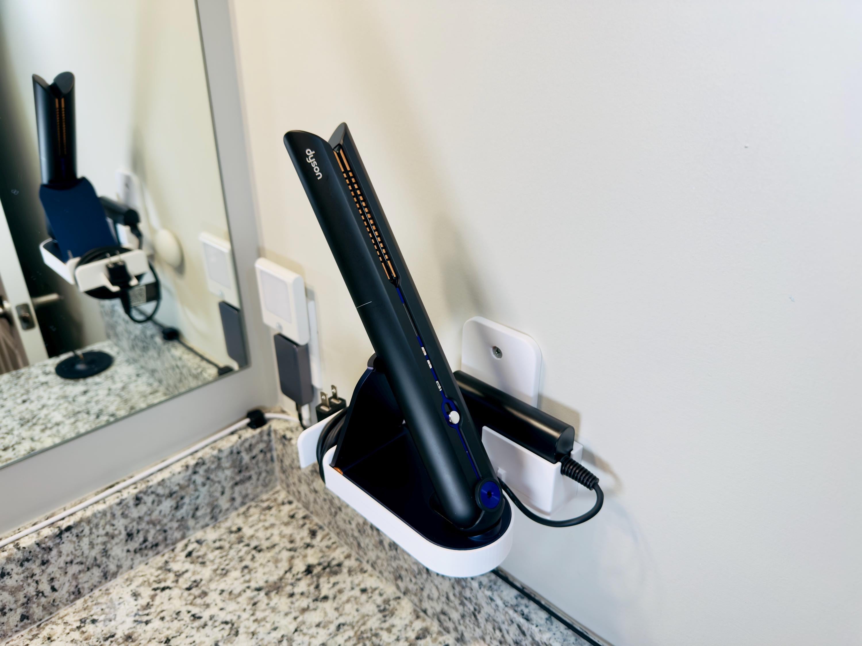 Wall Mount with Built-In Cable Management for Dyson Corrale Hair Straightener