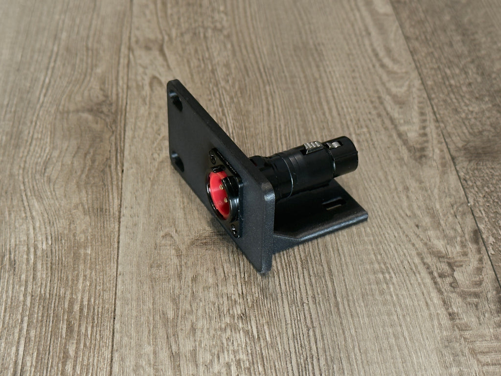 D-Type 1U Rack Mount 1 D-Series Connector with Cable Support