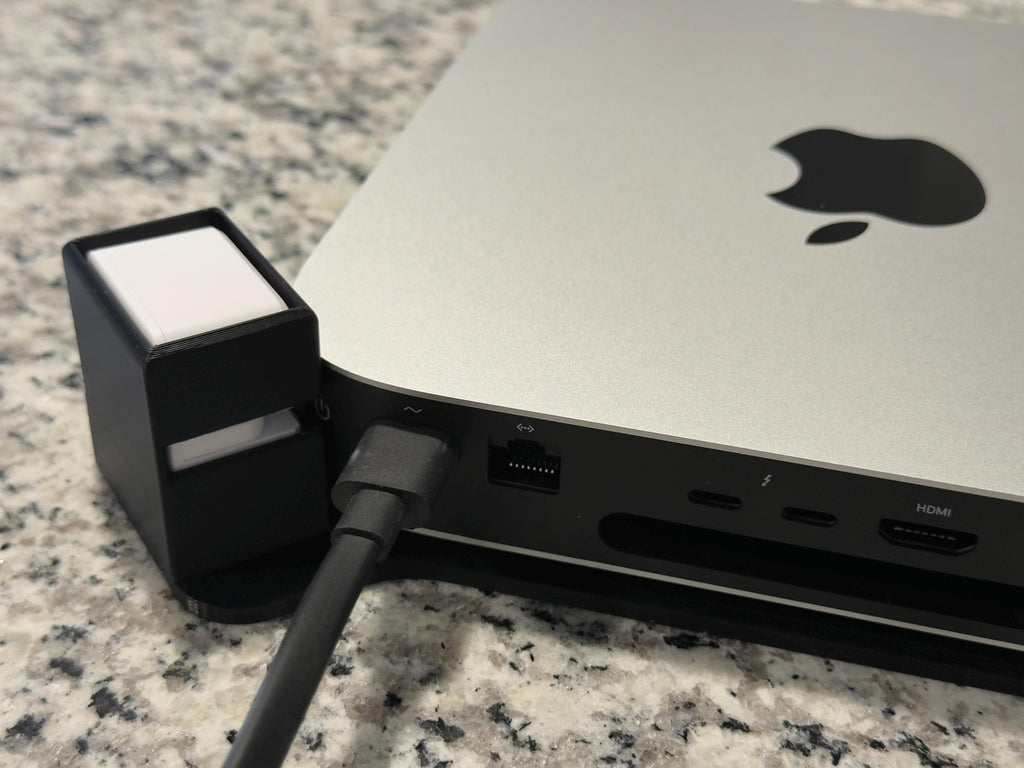 Mac Mini M1-M3 SwitchBot Button Pusher Desk Stand – Remote Power Switch