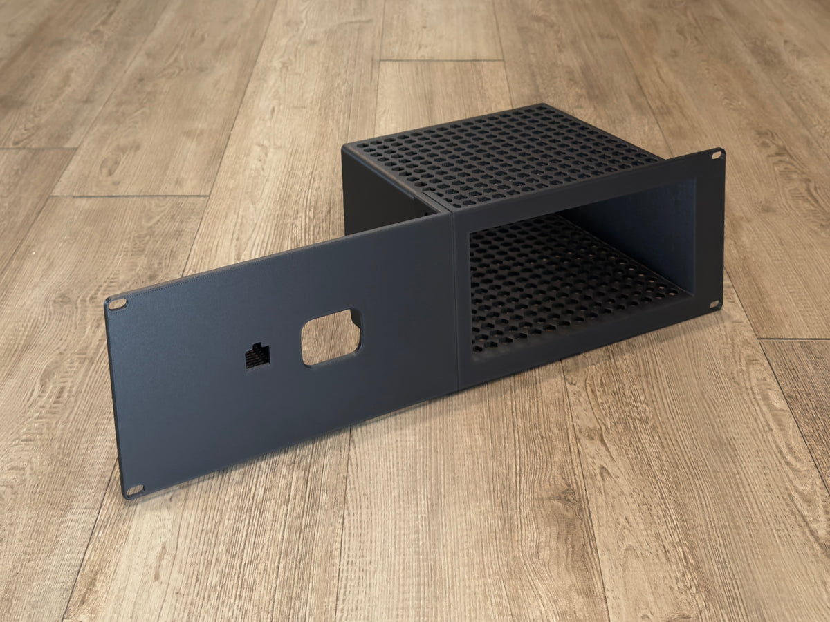Apple Mac Studio JetKVM PoE Holder 3U Rack Mount