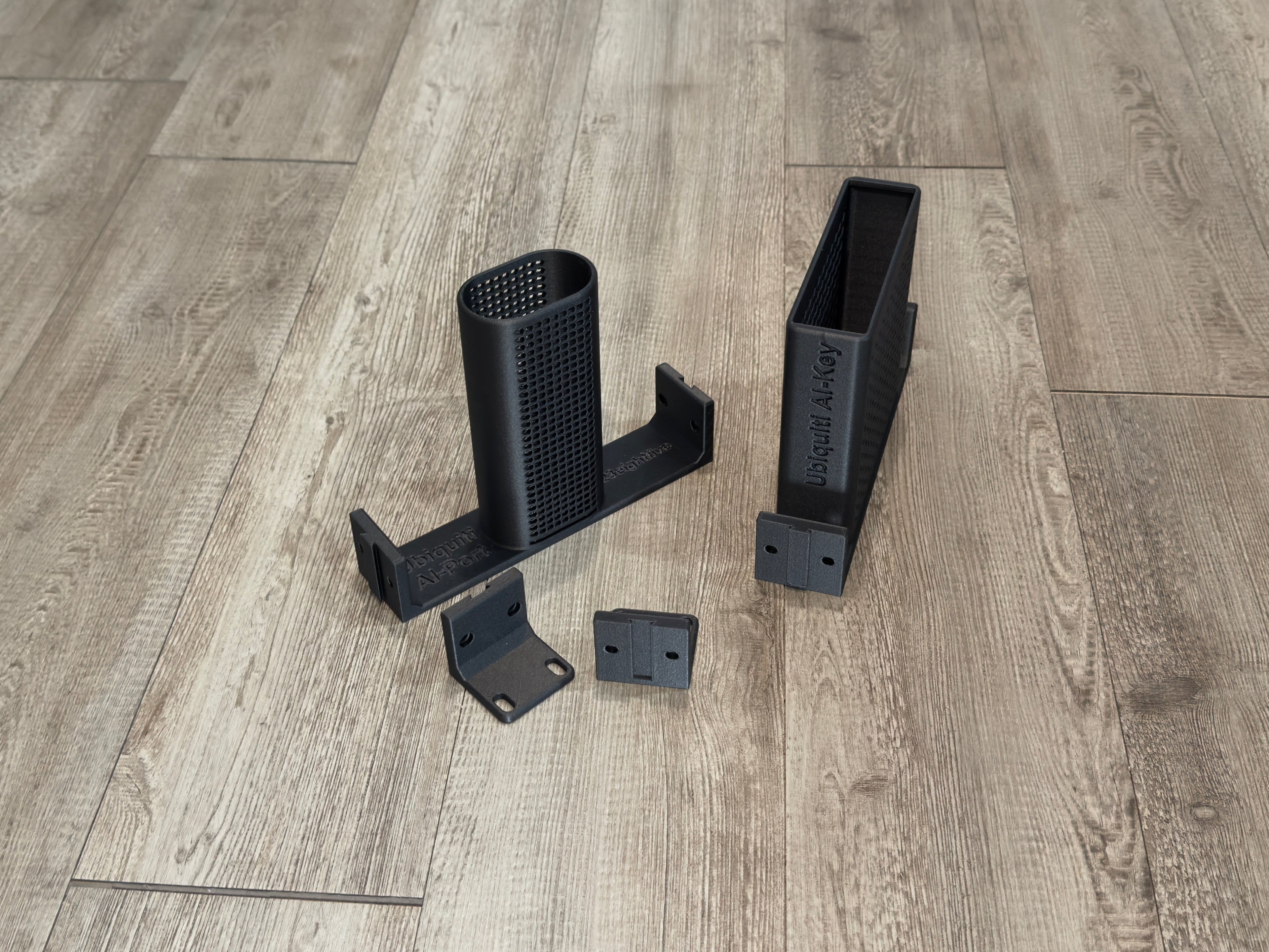 Ubiquiti Unifi AI-Key and AI-Port Carbon Fiber Infused 1U Modular Rack Mount