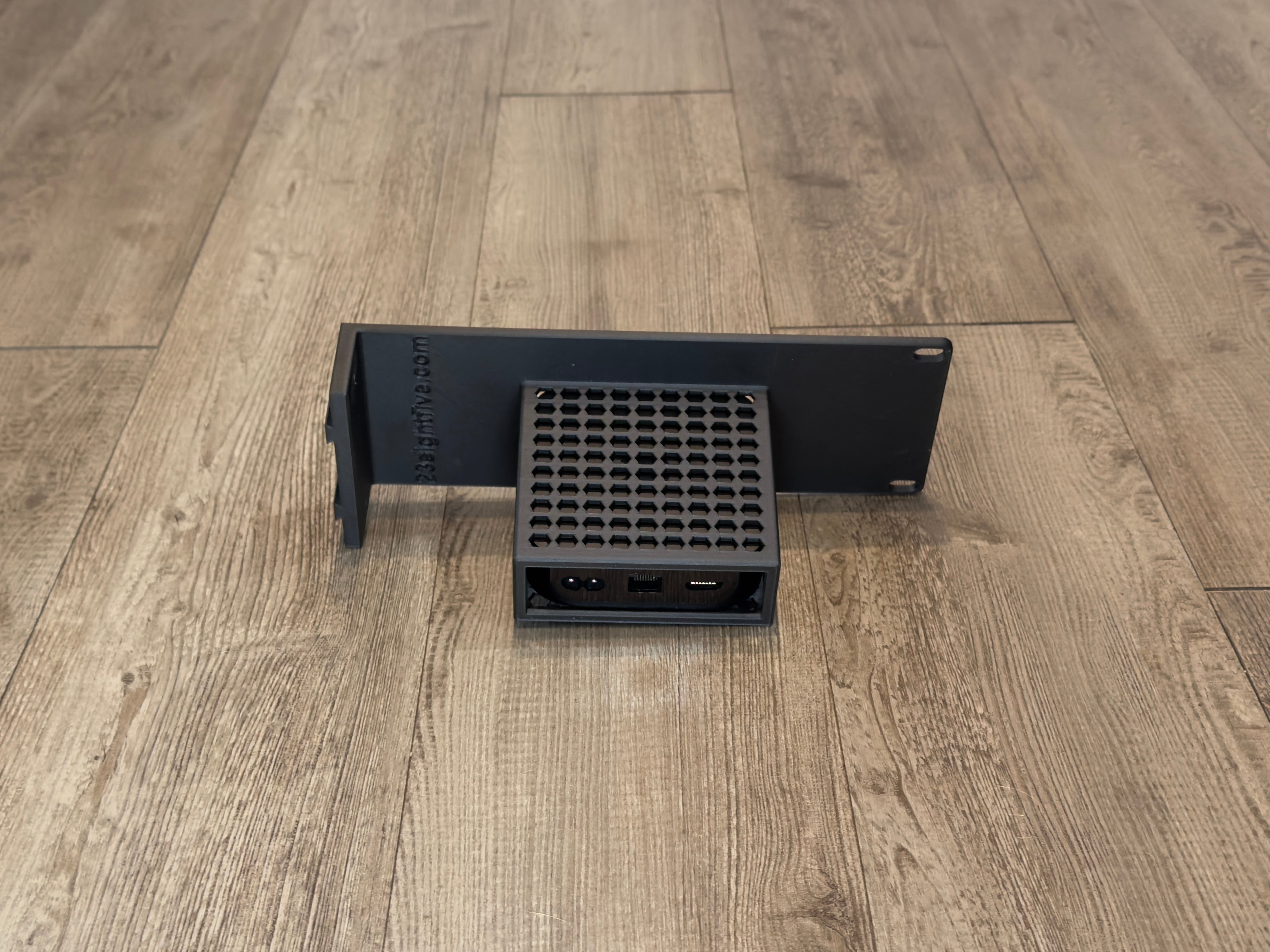 Apple TV 4K 2U Rack Mount Carbon Fiber Half Modular