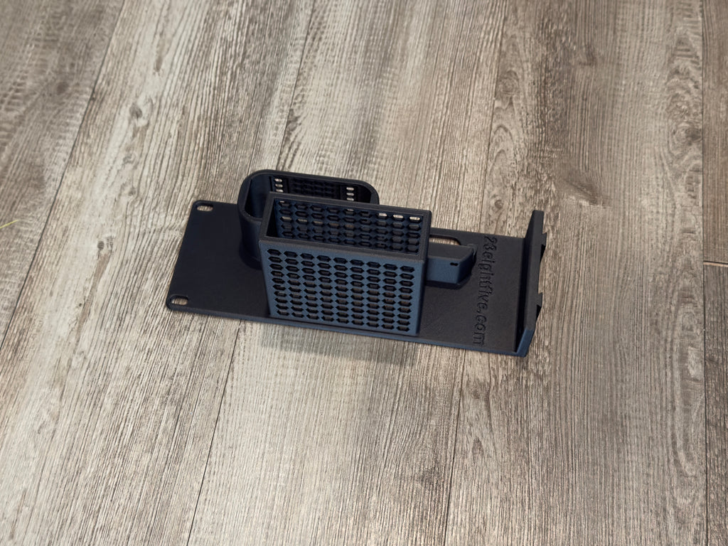 Apple TV 4K, Comet Pro, and JetKVM Carbon Fiber 2U Rack Mount Half