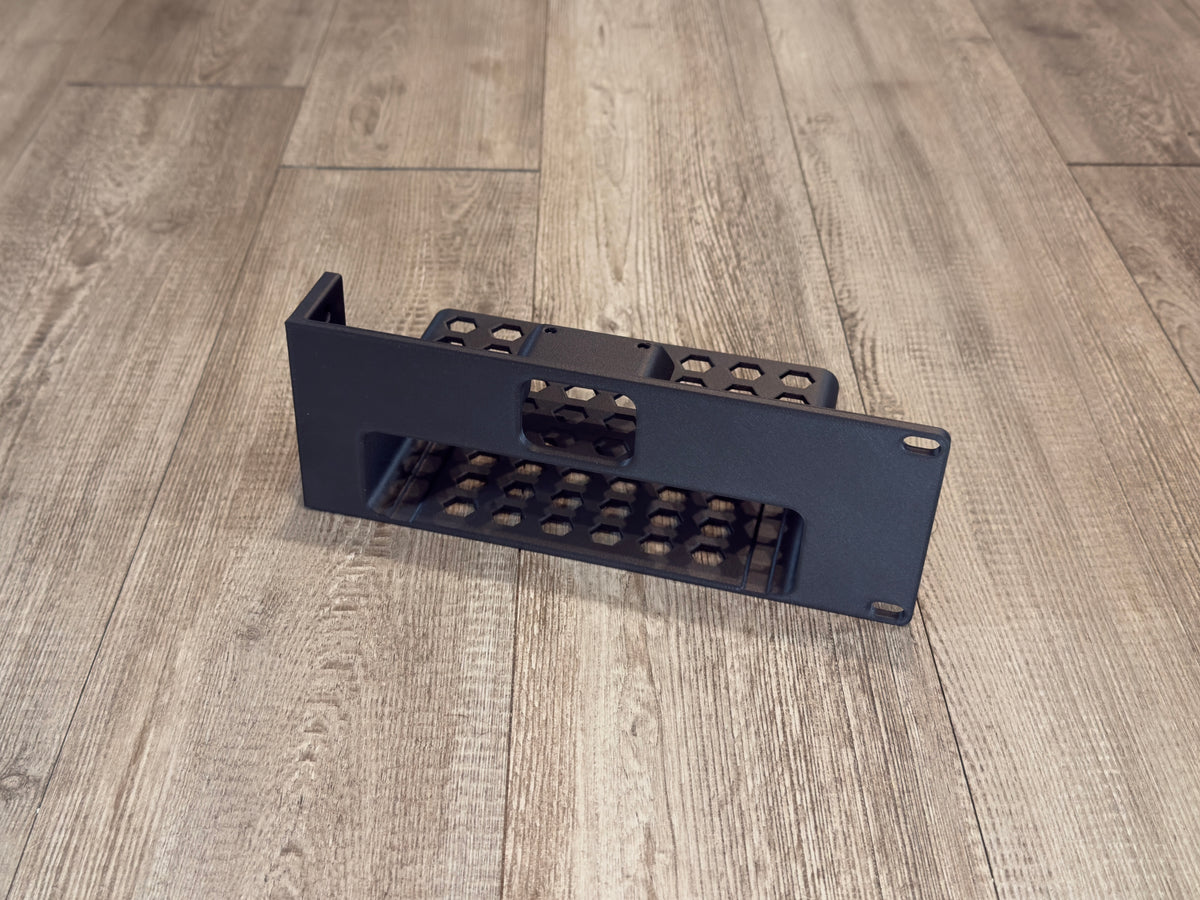 GL.iNET Comet X and JetKVM 2U Rack Mount Carbon Fiber Half Modular
