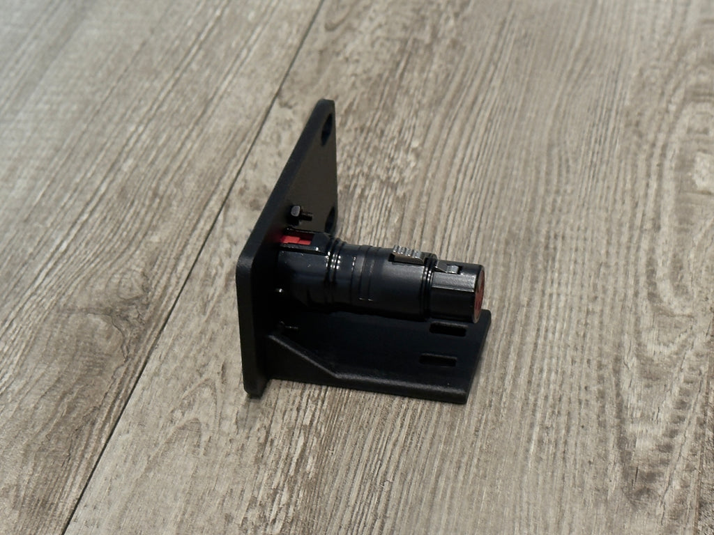 D-Type 1U Rack Mount 1 D-Series Connector with Cable Support