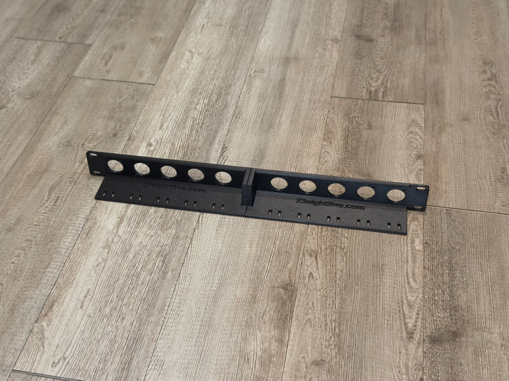 D-Type 1U Rack Mount 10 x D-Series Connectors with Cable Support