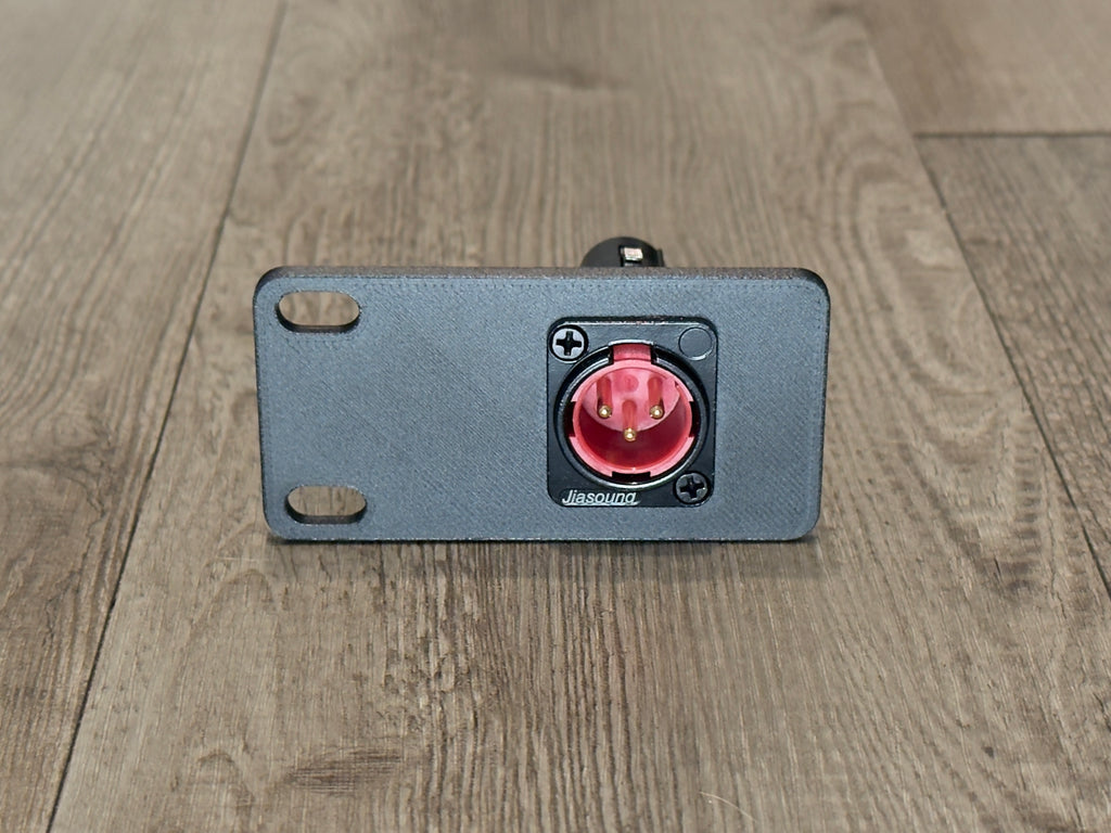 D-Type 1U Rack Mount 1 D-Series Connector with Cable Support