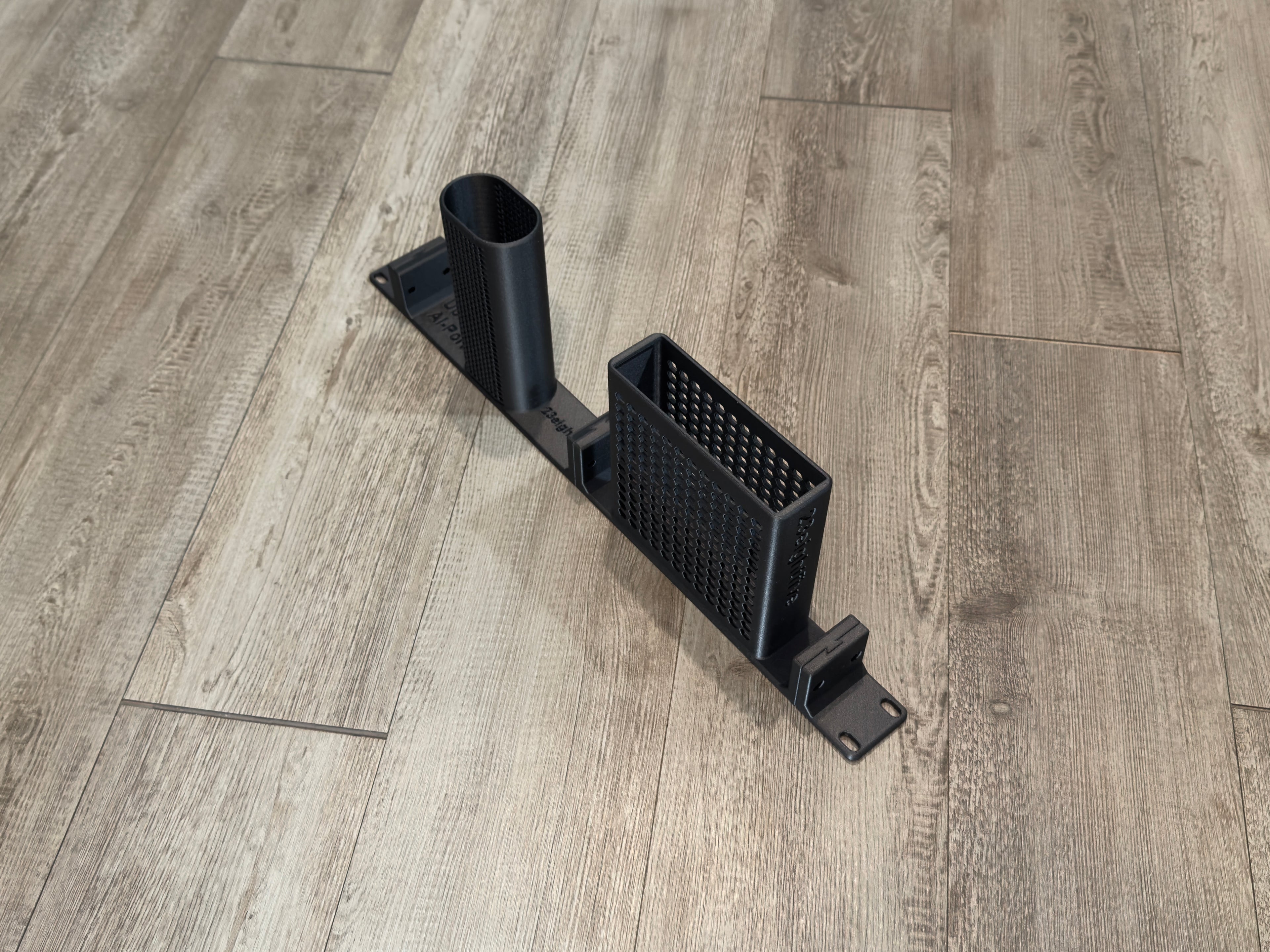 Ubiquiti Unifi AI-Key and AI-Port Carbon Fiber Infused 1U Modular Rack Mount