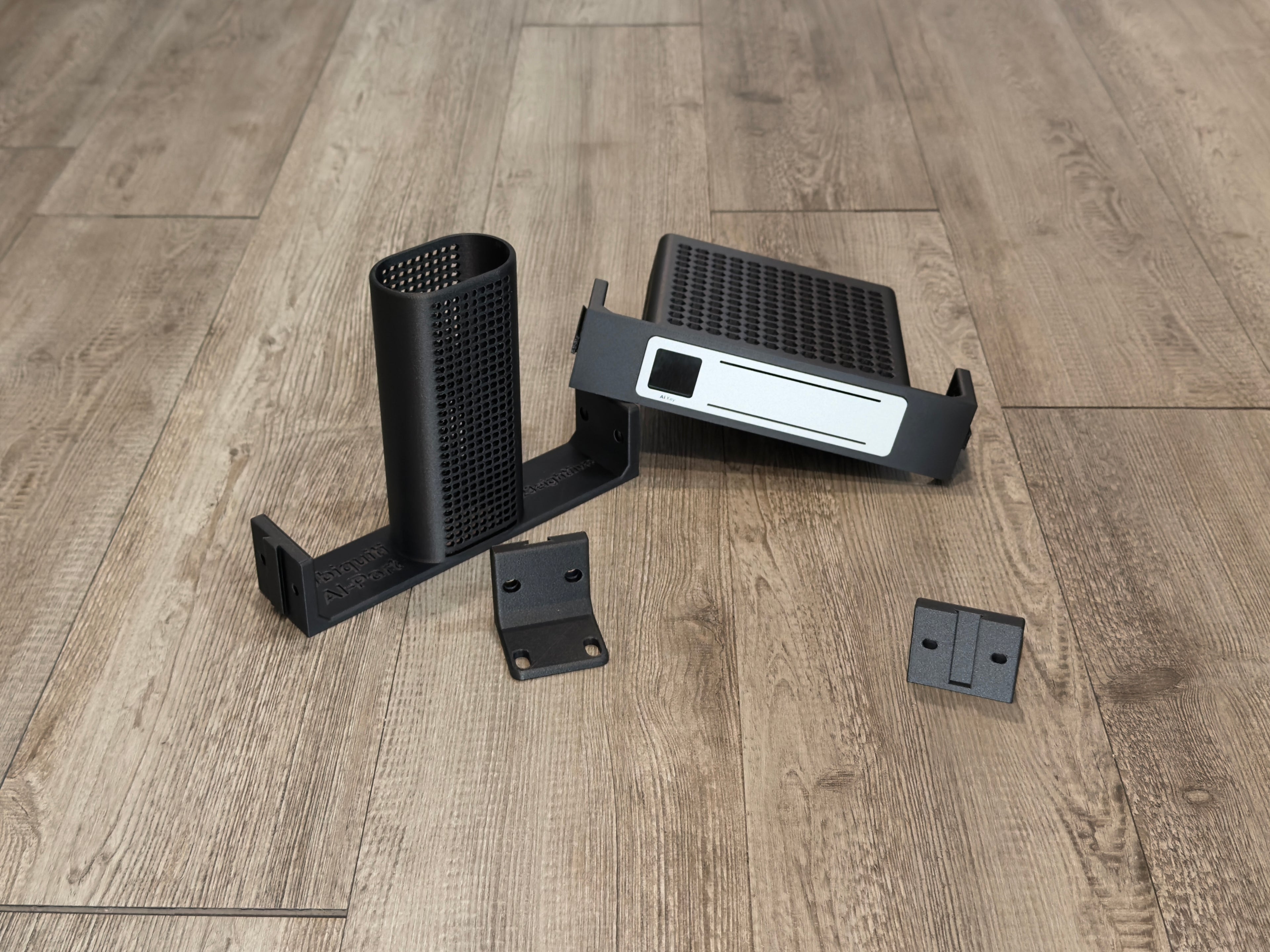 Ubiquiti Unifi AI-Key and AI-Port Carbon Fiber Infused 1U Modular Rack Mount