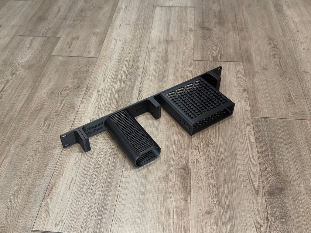 Ubiquiti Unifi AI-Key and AI-Port Carbon Fiber Infused 1U Modular Rack Mount