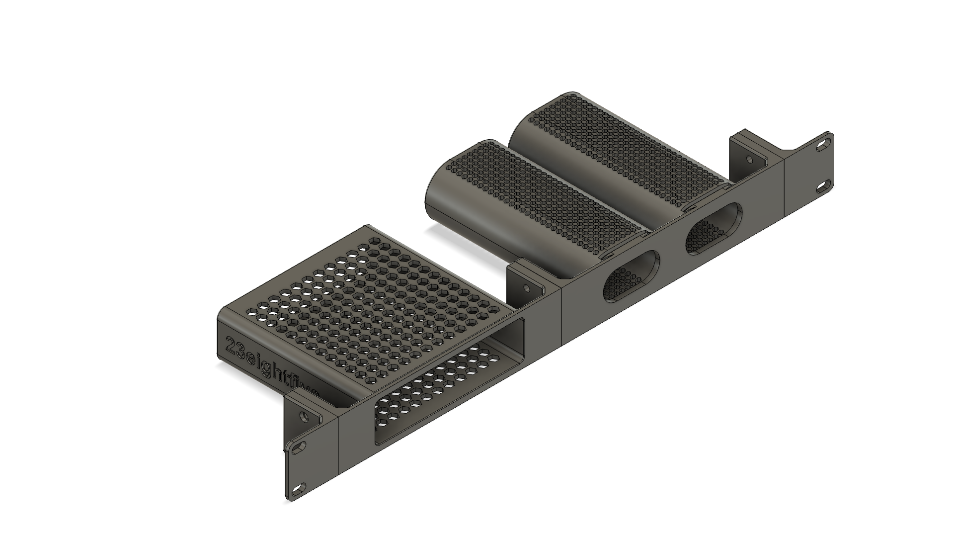 Ubiquiti Unifi AI-Key & Dual AI-Port Carbon Fiber Infused 1U Modular Rack Mount