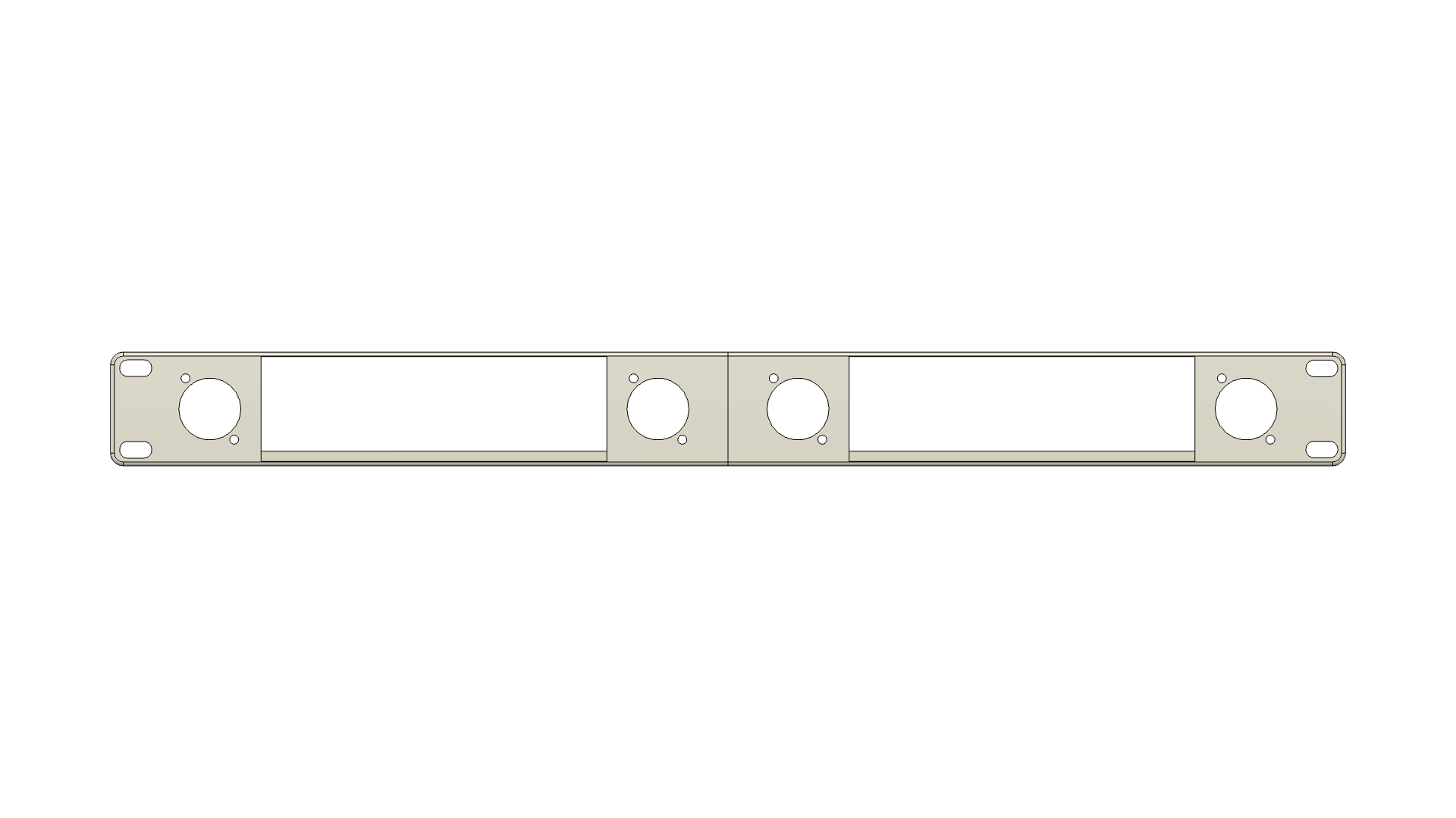 Ubiquiti EAV Bridge 1U Rack Mount 4 D Type Connectors