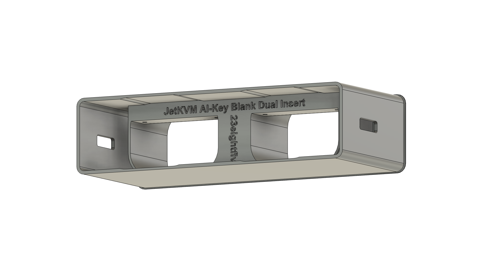 JetKVM Dual Adapter Insert for AI Key Rack Mount