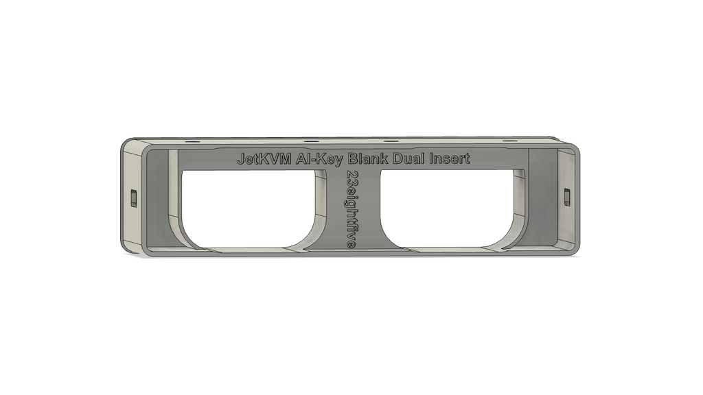 JetKVM Dual Adapter Insert for AI Key Rack Mount