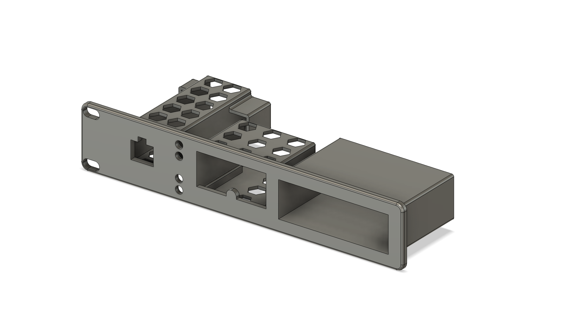 Ubiquiti Relay 1U Rack Mount with PoE Injector Carbon Fiber Mount (usl-relay)