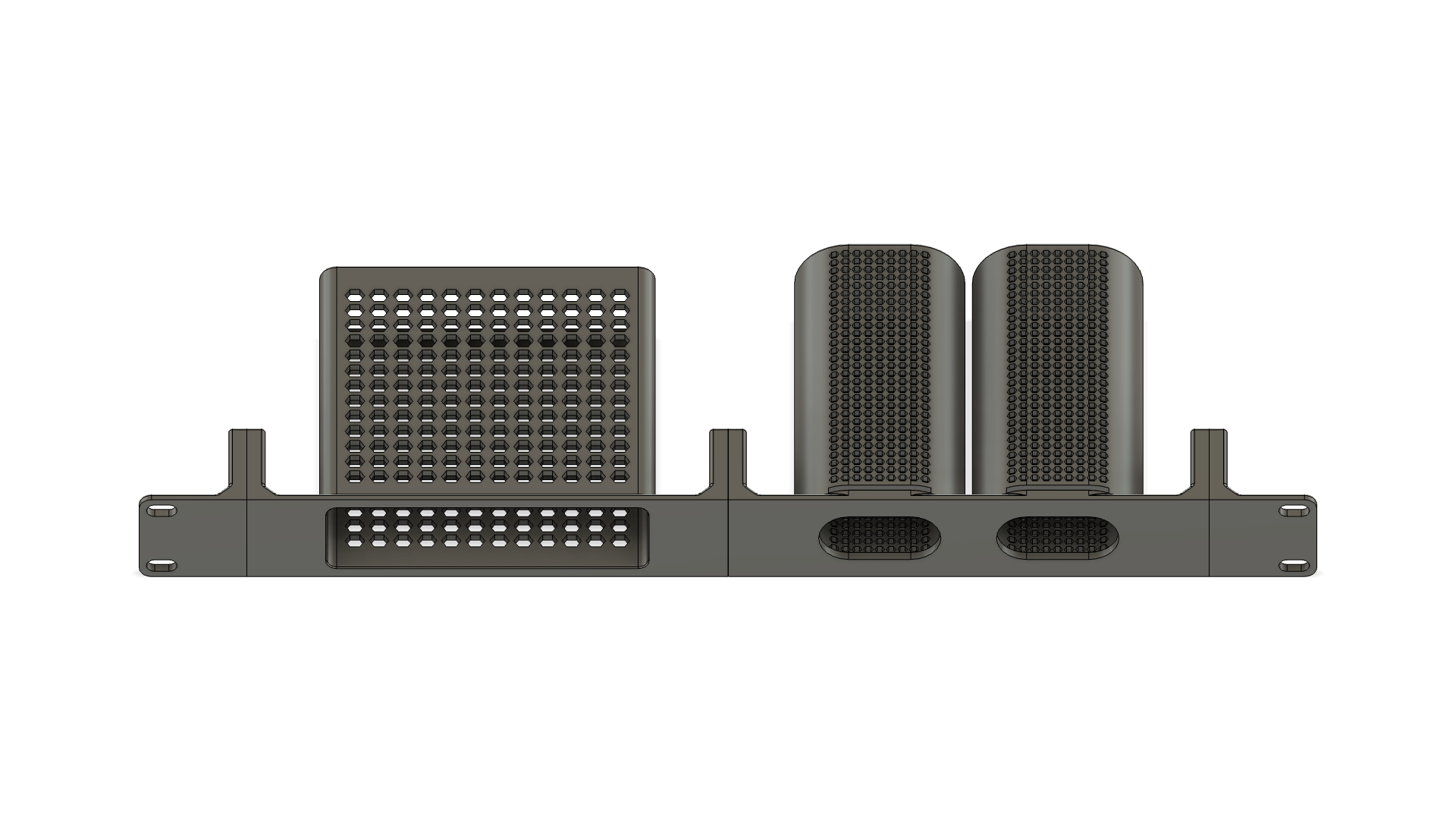 Ubiquiti Unifi AI-Key & Dual AI-Port Carbon Fiber Infused 1U Modular Rack Mount