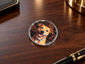 Custom Grade 5 Titanium Challenge Coin UV Printed 40mm main