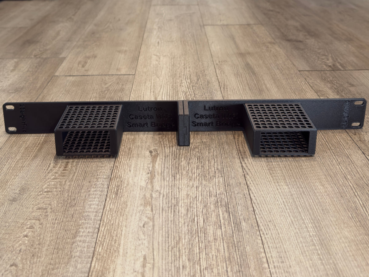 Lutron Caseta Smart Hub Pro Dual 1U Rack Mount Carbon Fiber Infused